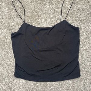 Basic black tank top